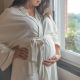 Bambus-Morgenmantel für Schwangerschaft/Stillzeit