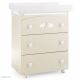 Bade-Wickelkommode Starlette mit Babywanne-ivory