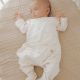 Bambus Baby Strampler mit Muster  (ohne Füße)