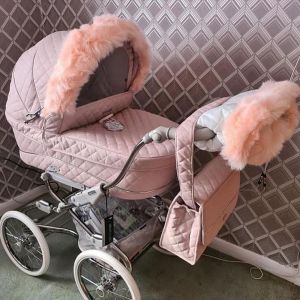 Luxus Fell (Kunst) für Kinderwagen-Verdeck