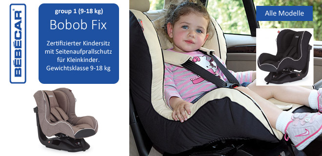 Autoskindersitz Bobob Fix Bebecar Group 1 (9-18 kg)