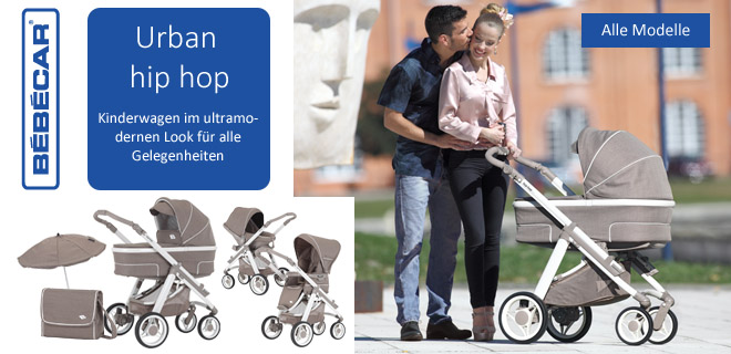 modernern Baby Kinderwagen Urban hip-hop von Bebecar mit vielen Ausstattungsmöglichkeiten