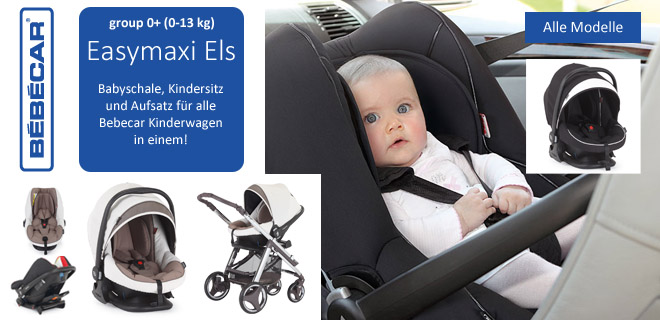 Babyschale Easymaxi Els Group 0+ Kindersitz und Aufsatz